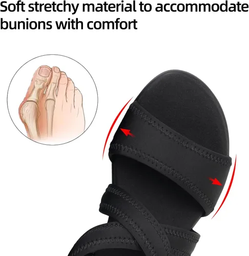 Miniatura 4 de Sandalias ortopédicas para mujer, de cuña baja, cómodas para caminar, con soporte de arco ortopédico, sandalias casuales con espuma viscoelástica