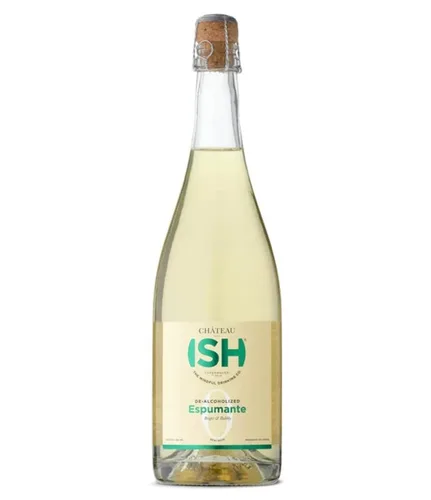 Miniatura 9 de ISH Vino Espumoso No Alcohólico Blanco y Rosado en Paquete, Cero Grados de Alcohol, Vino Desalcoholizado, Sin Gluten, Bajas Calorías, Dos Botellas