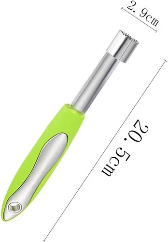 Miniatura 2 de Herramienta de extracción de descorazonador de pera de manzana de acero inoxidable con borde dentado afilado, herramienta removedor de núcleo