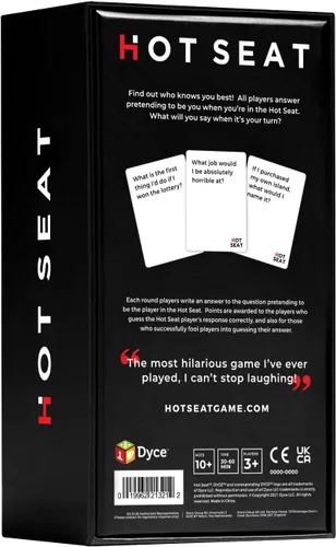 Miniatura 6 de HOT SEAT Juego de Fiesta – El juego de cartas familiar que se trata de ti – para niños, adolescentes, estudiantes universitarios, adultos y familias
