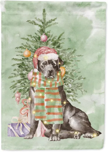 Miniatura 65 de Caroline's Treasures CK8213GF Bulldog Inglés #2 Regalos de Navidad y árbol de jardín Bandera de buzón Bandera decorativa para patio exterior, patio