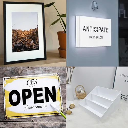 Miniatura 7 de Hojas de Acrílico Blancas 12" x 16" x 1/8", Paquete de 2 Cranviech Láminas de Plexiglás Fundido Blanco Alternativa al Vidrio para Letreros Bricolaje
