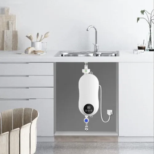 Miniatura 2 de Calentador de agua caliente instantáneo eléctrico Ducha eléctrica sin tanque grifo de agua caliente cocina baño calentador de agua instantáneo grifo