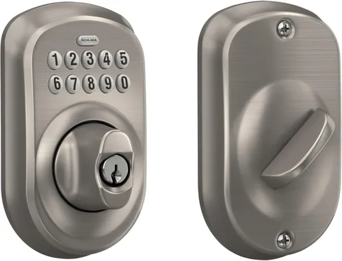 Miniatura 11 de Schlage - Cerrojo de seguridad Camelot BE365 CAM 505 con teclado, cerradura de entrada electrónica sin llave, latón brillante Bright Brass