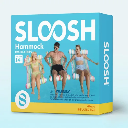 Miniatura 8 de Sloosh Paquete de 3 flotadores inflables 4 en 1 para piscina, hamacas de agua, accesorios multiusos para piscina