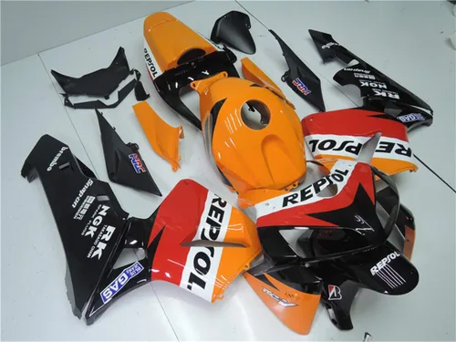 Miniatura 3 de US STOCK Nuevo naranja negro Repsol carenado apto para Honda 2005 2006 CBR600RR inyección ABS plásticos US STOCK nuevo carrocería 05 06 A078