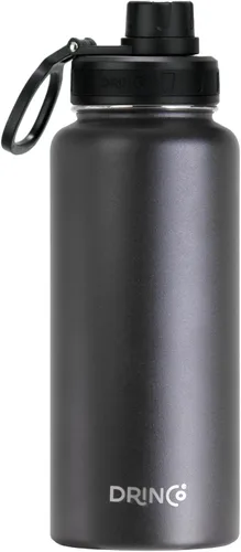 Miniatura 38 de Drinco - Botella de agua de acero inoxidable con boquilla, tapa aislada al vacío, botella de agua de doble pared, de boca ancha