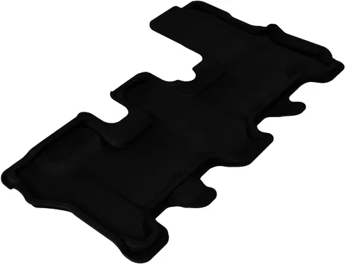 3D MAXpider, juego completo de tapetes para piso, ajustable, para todos los climas, para modelos selectos de Acura MDX, de caucho de Kagu Rubbe Negro