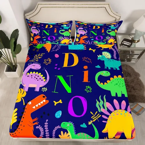 Miniatura 41 de Juego de sábanas bajeras para juegos tamaño individual, juego de ropa de cama con grafiti Lightning Strike para niños, adolescentes, decoración