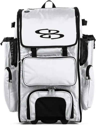 Miniatura 64 de Boombah Rolling Superpack - Bolsa para equipo de béisbol/sóftbol, varios colores, mango telescópico y capacidad para 4 murciélagos, versión