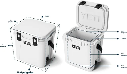 Miniatura 4 de YETI Roadie 24 2.0 - Enfriador duro con correa de hombro DoubleDuty y tapón de drenaje Carbón