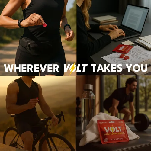Miniatura 7 de Volt - Gomitas de energía instantánea, 100 mg de cafeína por gomita, combustible de acción rápida para entrenamiento, carrera + estudio, alternativa