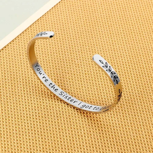 Miniatura 4 de M MOOHAM - Pulseras para mujeres y niñas, con mantra, joyería motivacional, divertida, para mejor amiga, mamá, hija, hijo, hermana o sobrina