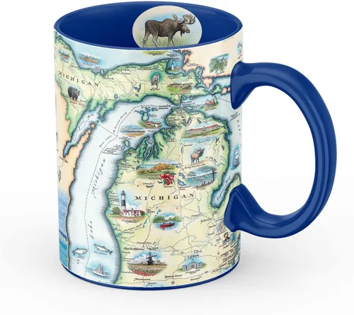 Miniatura 43 de Xplorer Maps Boston Map Taza de cerámica (16 onzas) – Taza de café sin BPA para bebidas calientes y frías – perfecta para oficina, hogar o regalo