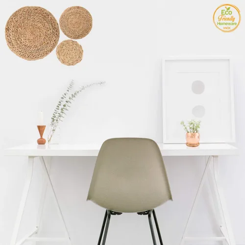 Miniatura 6 de Posavasos absorbentes de jacinto de agua para bebidas, posavasos tejidos para mesa de café, posavasos de tazas, decoración de artículos