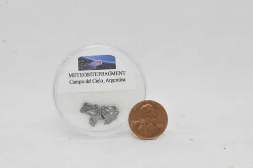 Miniatura 5 de Meteoritos de todo el mundo - Auténtica colección de fragmentos de meteoritos de 8 piezas con vitrina Regalo educativo de ciencia para niños