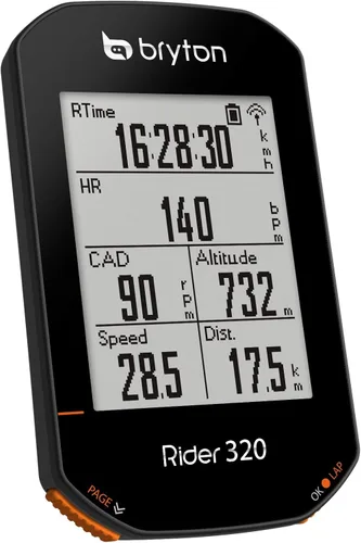Miniatura 5 de Bryton Rider 320E - Computadora de ciclo GPS, color negro