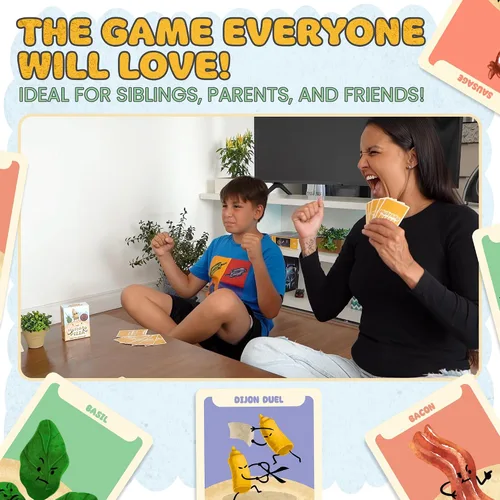Miniatura 2 de Juego de cartas para la familia: divertido juego para niños, familias, adolescentes y adultos. Fácil y rápido. 2-6 jugadores a partir de 5 años