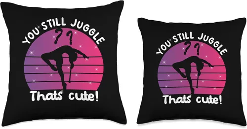 Miniatura 3 de You still juggle? That´s cute - sunset dance baton twirler Throw Pillow