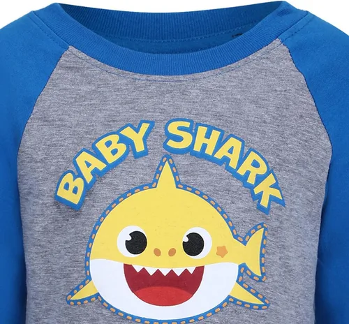 Miniatura 4 de Nickelodeon Baby Shark - Camisa raglán de manga larga para niños pequeños