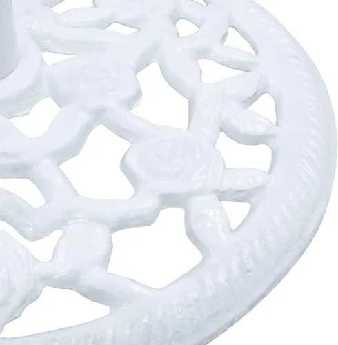 Miniatura 5 de Base redonda para sombrilla de patio, soporte resistente para sombrilla para exteriores, patio, piscina, al aire libre, blanco, 26.5 libras, hierro
