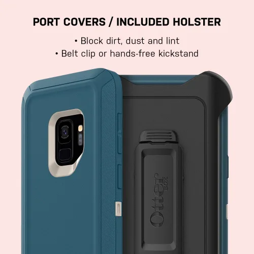 Miniatura 5 de OtterBox - Defender Series - Carcasa para Samsung Galaxy S9 (protector de pantalla no incluido)