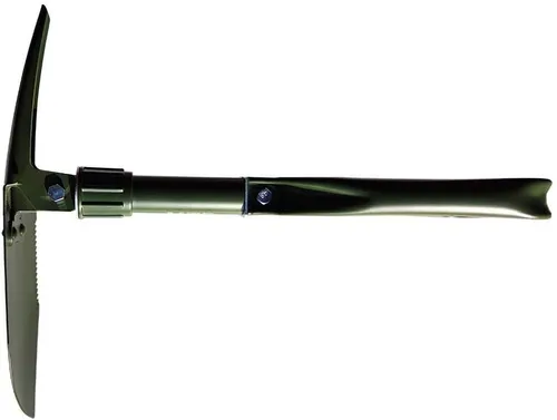 Miniatura 6 de Pala plegable militar para campamento, herramienta de entrenamiento de acero de alto carbono con borde de sierra de madera y funda de transporte