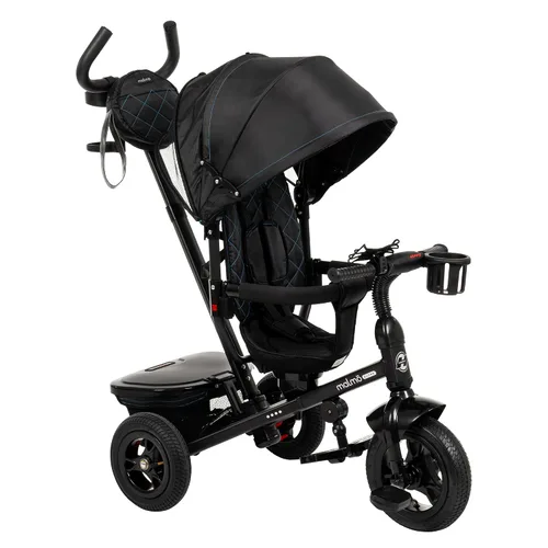 Huffy Malmo Ultra - Triciclo convertible 4 en 1 para niños pequeños con mango de empuje para padres, toldo extraíble y soporte para tazas, triciclo