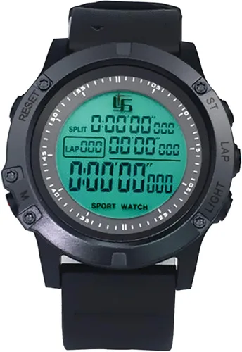 Reloj de árbitro deportivo de fútbol, entrenador de fútbol, temporizador de árbitro con hebilla de acero inoxidable y silbato de árbitro con agarre