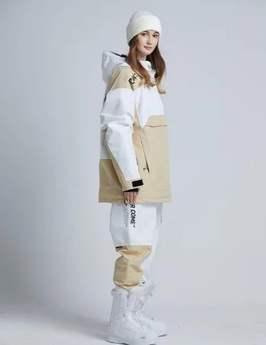 Miniatura 43 de RIUIYELE Traje de esquí para mujer, chaqueta y pantalones de snowboard para deportes al aire libre, traje de nieve con aislamiento impermeable