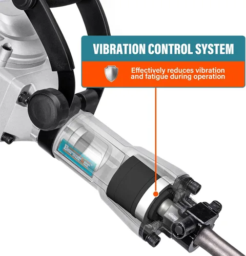 Miniatura 6 de Berserker - Martillo de demolición eléctrico de 1700 vatios y 30 libras con cincel plano, cincel de punta redonda, 1-3/16" de hexágono, martillo