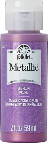 Miniatura 24 de FolkArt Pintura Acrílica Metálica para Manualidades, Fucsia Chispeante 60 ml Pintura Premium con Acabado Metálico, Perfecta para Aplicar Fácilmente