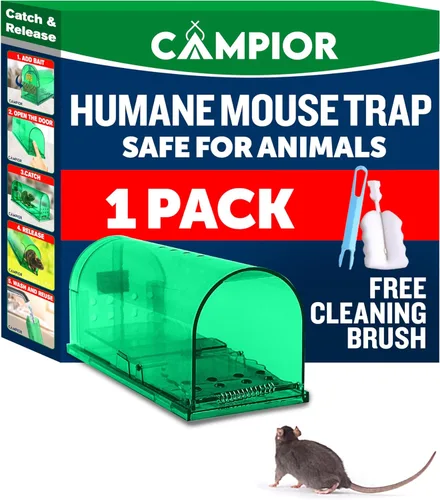 Campior Trampa Humana para Ratones para Casa – Grande, Trampas para Ratones Sin Matar para Interiores para el Hogar, Trampa para Ratas y Ratones de