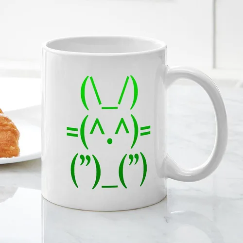 Miniatura 5 de CafePress Ascii - Taza de café de cerámica, taza de té, 11 onzas