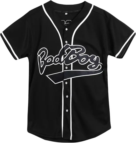 Ropa de los años 90 para mujeres y hombres, camiseta de béisbol Badboy para fiesta temática, ropa hiphop para fiesta