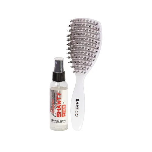 Miniatura 7 de KoSher - Cepillo de pelo de bambú (sin jabalí y libre de crueldad), cepillo de pelo a base de plantas, cerdas suaves de bambú 100% con masajes