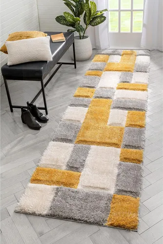 Miniatura 20 de Well Woven San Francisco Escondido Blush - Alfombra moderna geométrica texturizada 3D, gruesa y suave, 5 pies 3 pulgadas x 7 pies 3 pulgadas