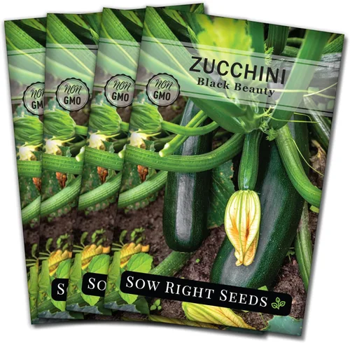 Miniatura 9 de Sow Right Seeds - Semillas de calabacín Black Beauty para plantar - Paquete de reliquia sin OMG con instrucciones para plantar un huerto doméstico