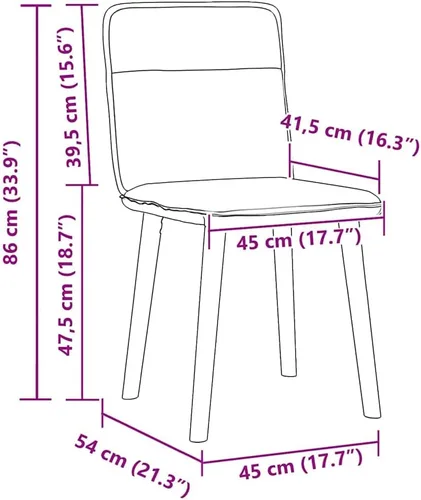 Miniatura 3 de Juego de 2 sillas de comedor modernas tapizadas de tela gris oscuro con marco de madera de metal para cocina, sala de estar, decoración de granja