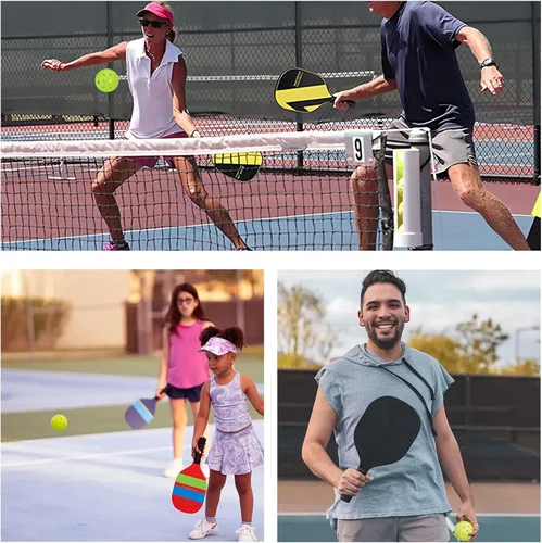 Miniatura 6 de Bolas de pickleball para exteriores, juego de bolas de pickleball compatibles con USAPA (40 agujeros, 4 unidades)
