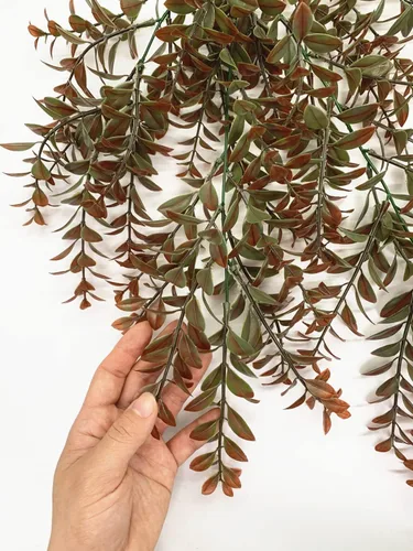 Miniatura 4 de CATTREE Vid colgante artificial, hojas de hiedra sintética, plantas de plástico, plantas de hojas falsas, plantas de hojas artificiales, resistentes