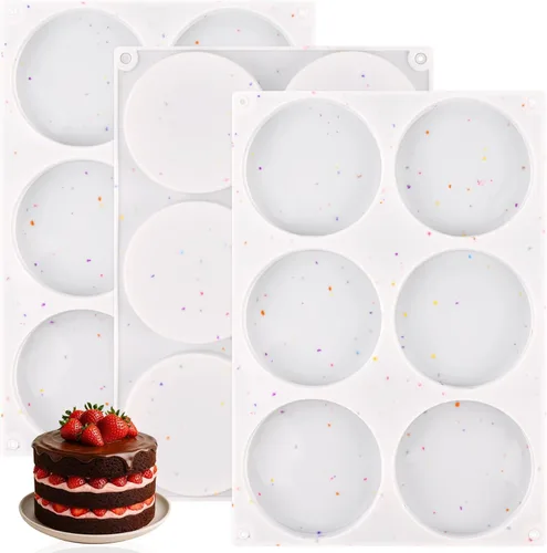 Miniatura 9 de HUAKENER 2 piezas molde de pastel acanalado mini, molde de pastel acanalado de 6 cavidades, molde de silicona antiadherente para hornear para d 2