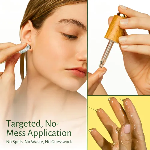 Miniatura 4 de BodyJ4You Juego de aceites queloides para el cuidado posterior de piercings, tratamiento de rodillo limpiador salino natural, para nariz, oído