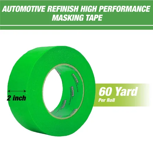 Miniatura 2 de LAUCO DINOGREN - Cinta adhesiva de alto rendimiento para pintura de automóvil, resistente al calor y al agua, verde multiusos (2 pulgadas (5 rollos)