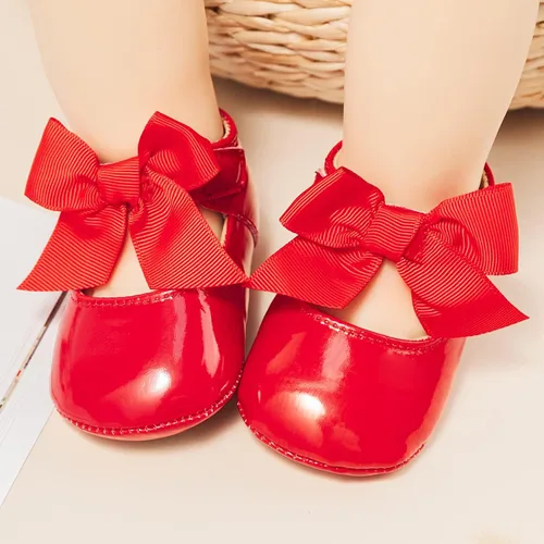 Miniatura 2 de Babelvit Zapatos de vestir de princesa de alta calidad con lazo Mary Jane zapatos de vestir de princesa con suela de goma piel sintética mocasines