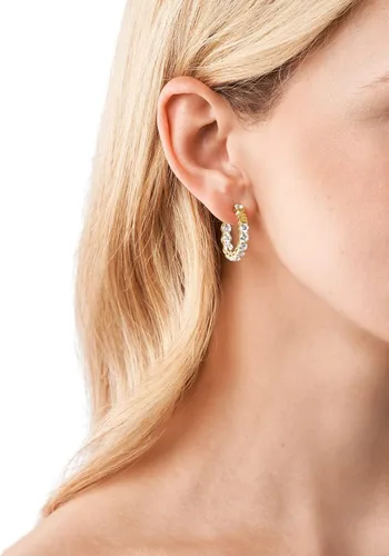 Miniatura 4 de Michael Kors - Arracadas de plata y oro rosa para mujer