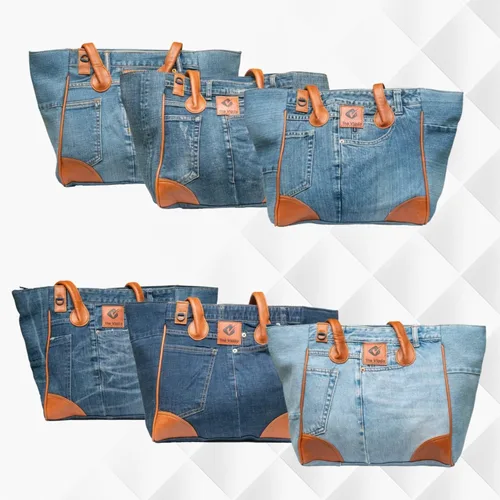 Miniatura 9 de THE VIADO Bolso de hombro de mezclilla para mujer, bolso de mano de gran capacidad con retro