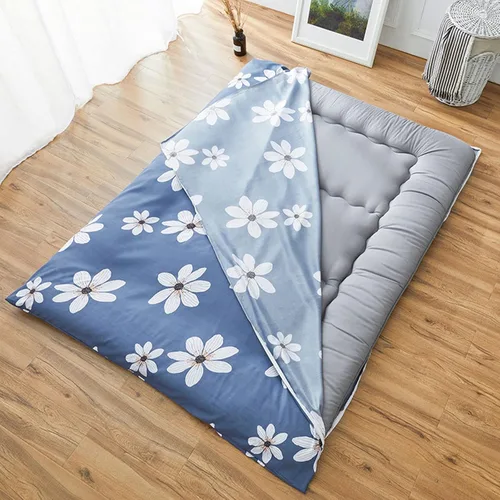 Miniatura 11 de CAMZ Funda de colchón plegable de futón japonés para cama matrimonial, queen, king, individual, tatami, colchoneta de meditación, cubierta antipolvo