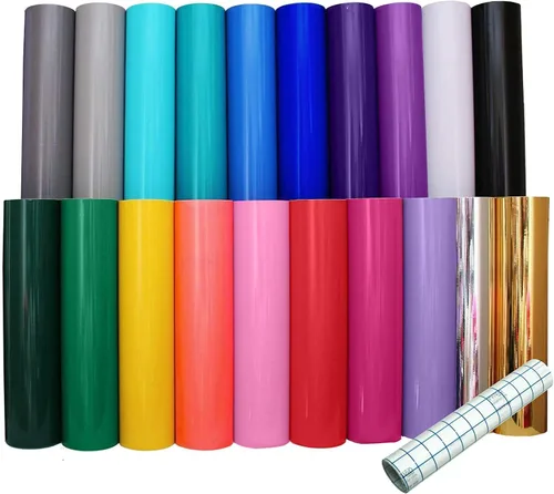 Miniatura 2 de VViViD Rollo de vinilo autoadhesivo multicolor de 12 pulgadas por 5 pies, paquete que incluye papel de transferencia de 12 pulgadas por 5 pies
