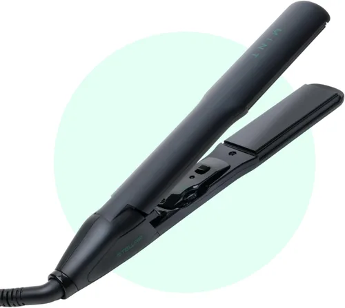 MINT Plancha de cerámica para el cabello | Plancha de pelo profesional para estilos suaves y sin encrespamiento | La mejor plancha plana con placas